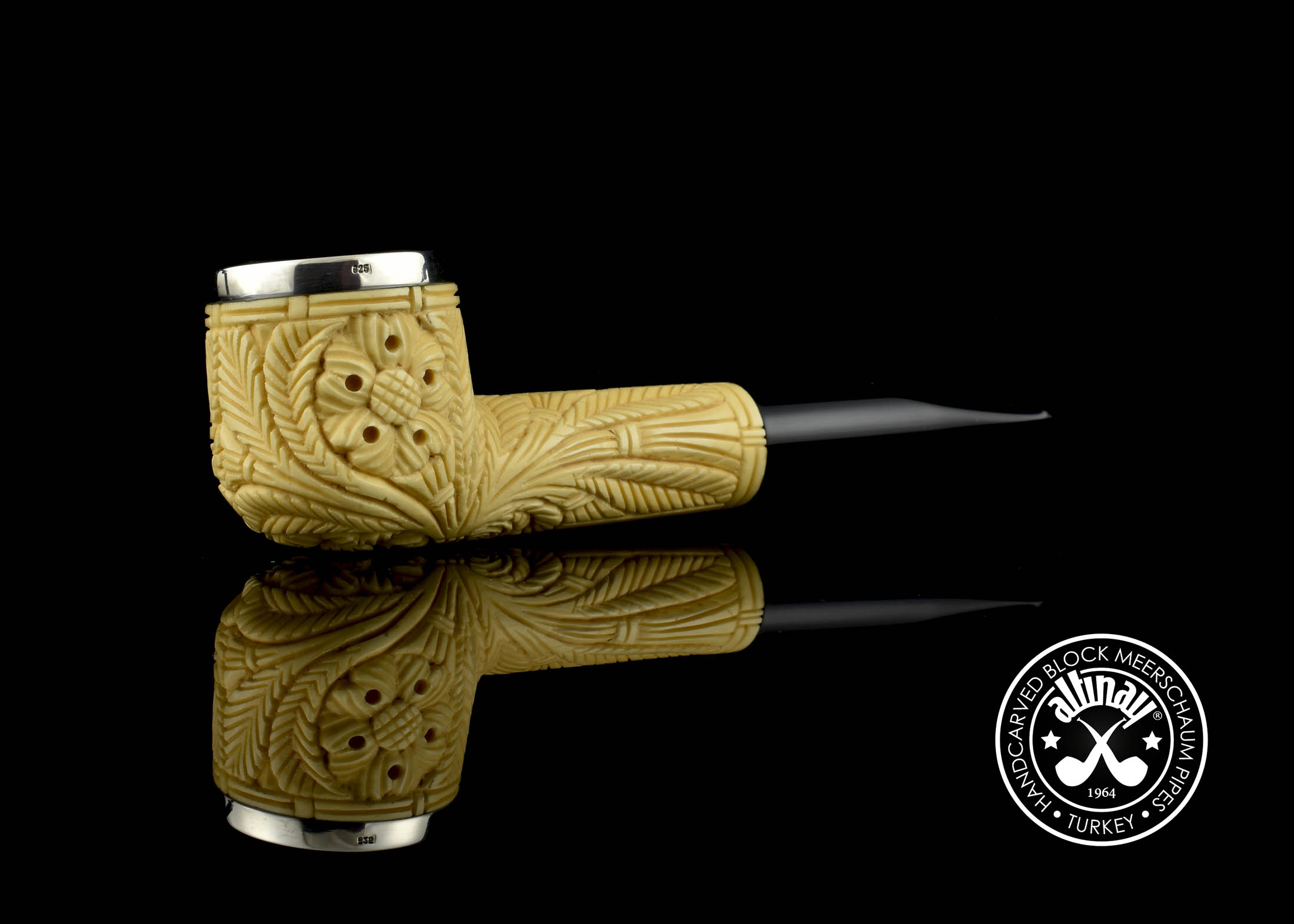 altinay-classic-pot-meerschaumpfeife-glatt-natur-3 image 1