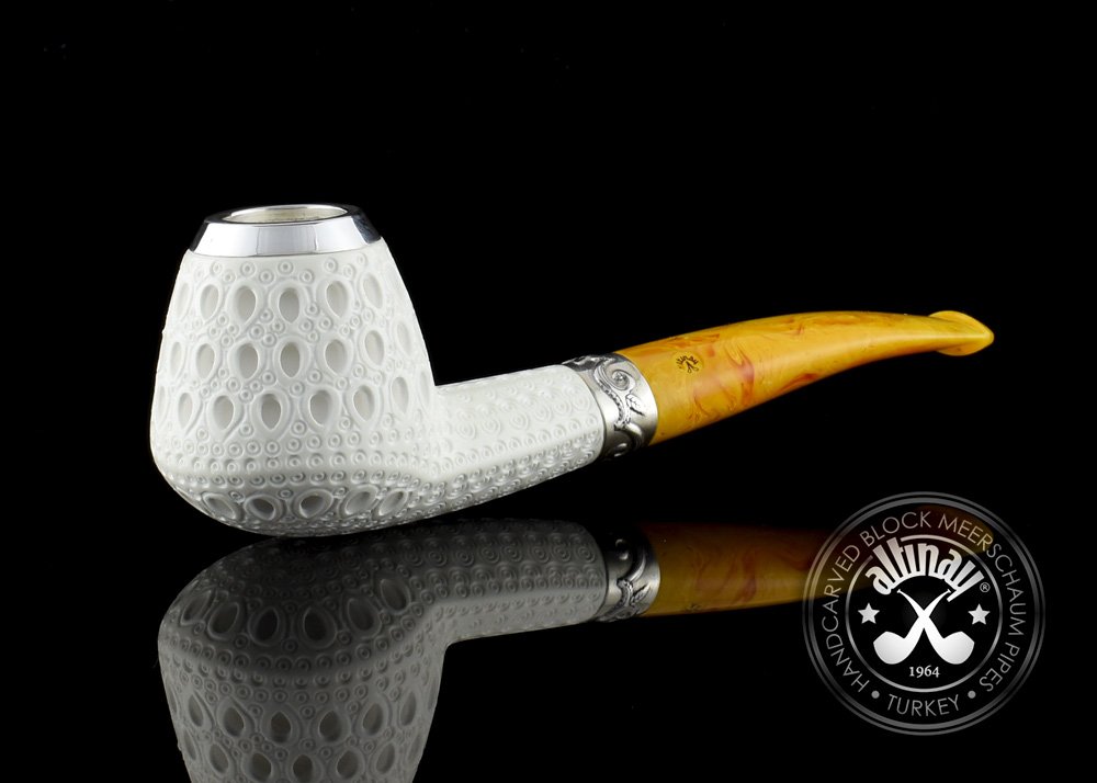 altinay-classic-brandy-meerschaumpfeife-silber-quarter-bent image 3