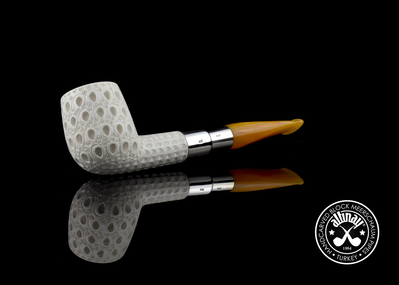 altinay-billiard-spigot-meerschaumpfeife-silber-blockmeerschaum image 6