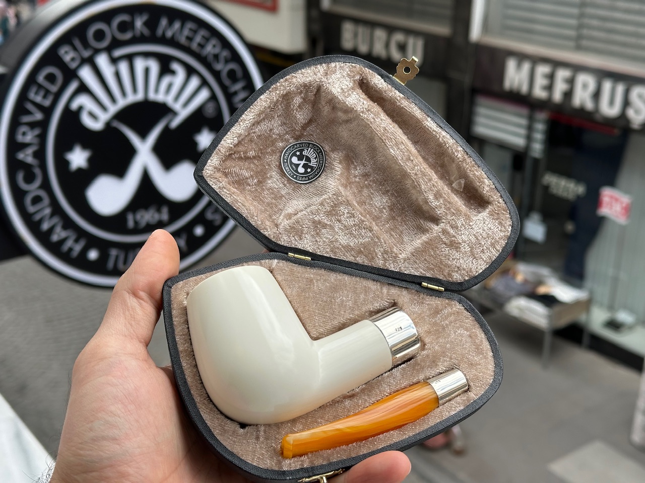 altinay-spigot-xl-billiard-meerschaumpfeife-silber-2 image 7