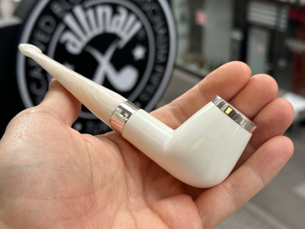 altinay-classic-top-silver-billiard-meerschaumpfeife-3 image 3