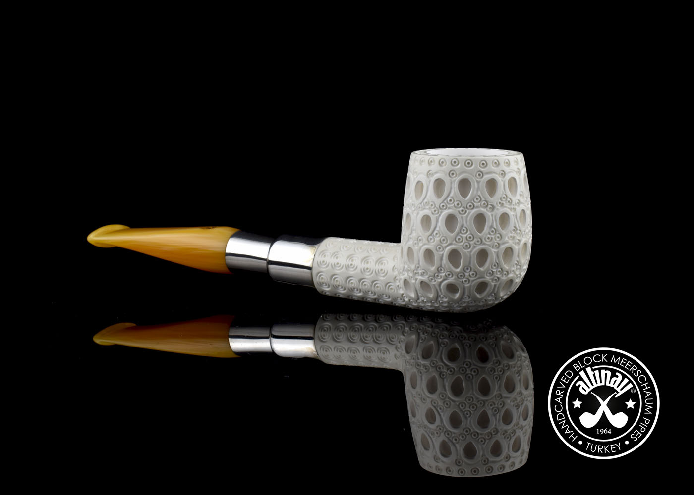 altinay-billiard-spigot-meerschaumpfeife-silber-blockmeerschaum image 1