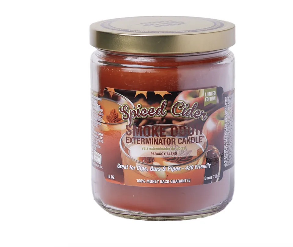 smoke-odor-exterminator-spiced-cider-duftkerze-13oz-soja image 1