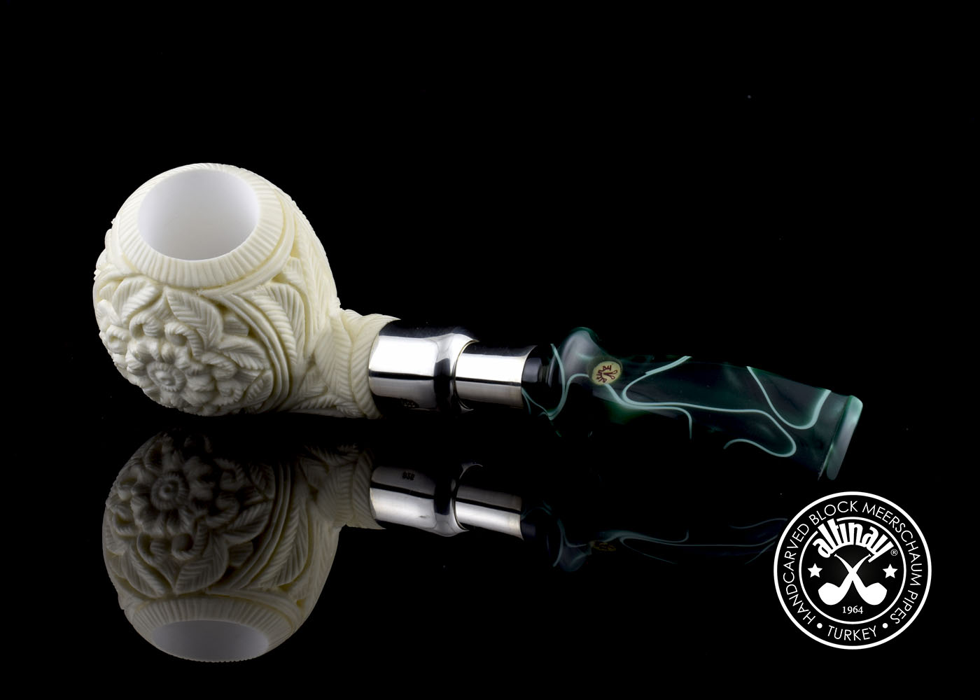 altinay-spigot-ball-meerschaumpfeife-silber-spigot-mundst-ck image 8