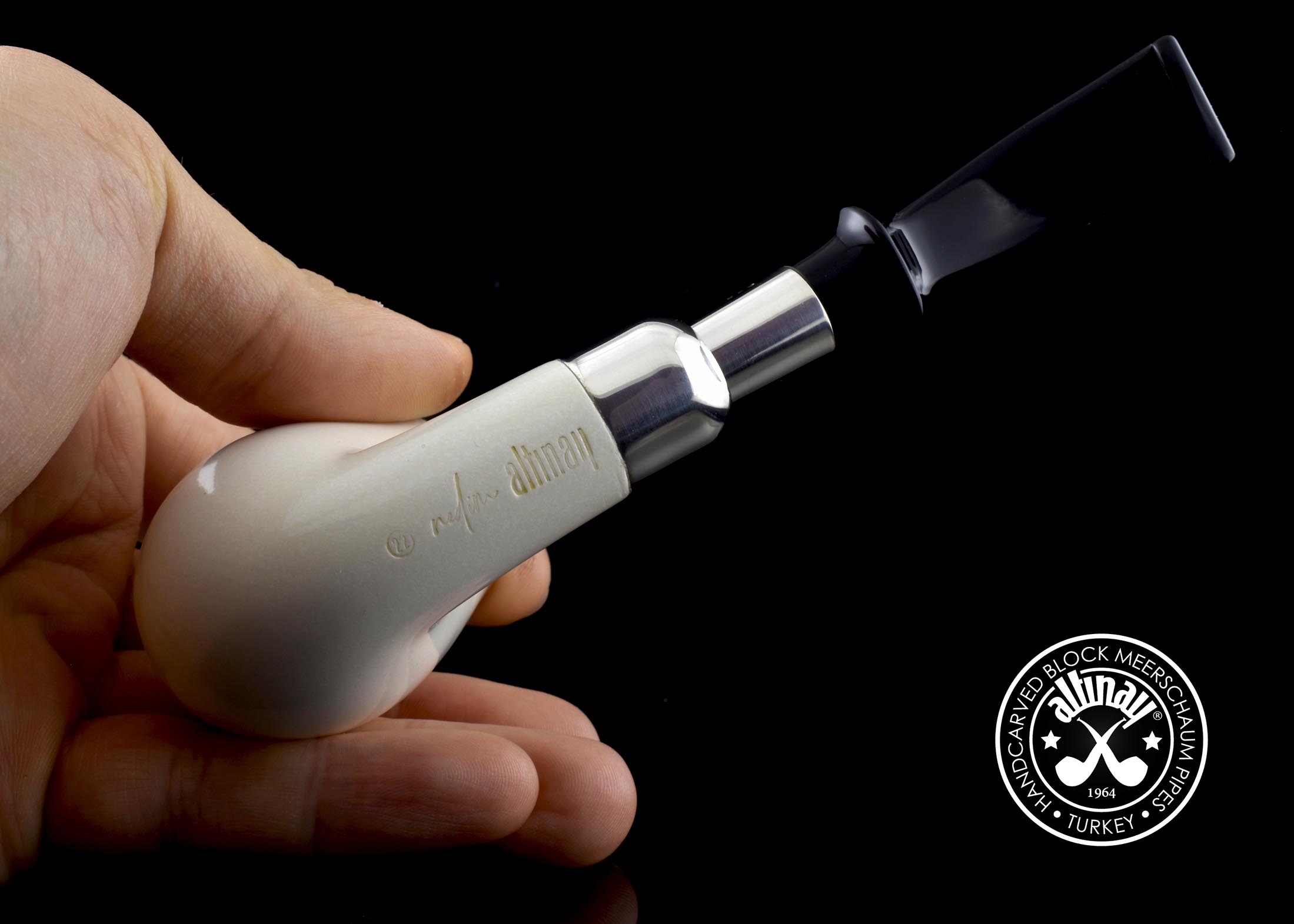 altinay-translucent-top-silver-billiard-meerschaumpfeife-spigot-a image 7