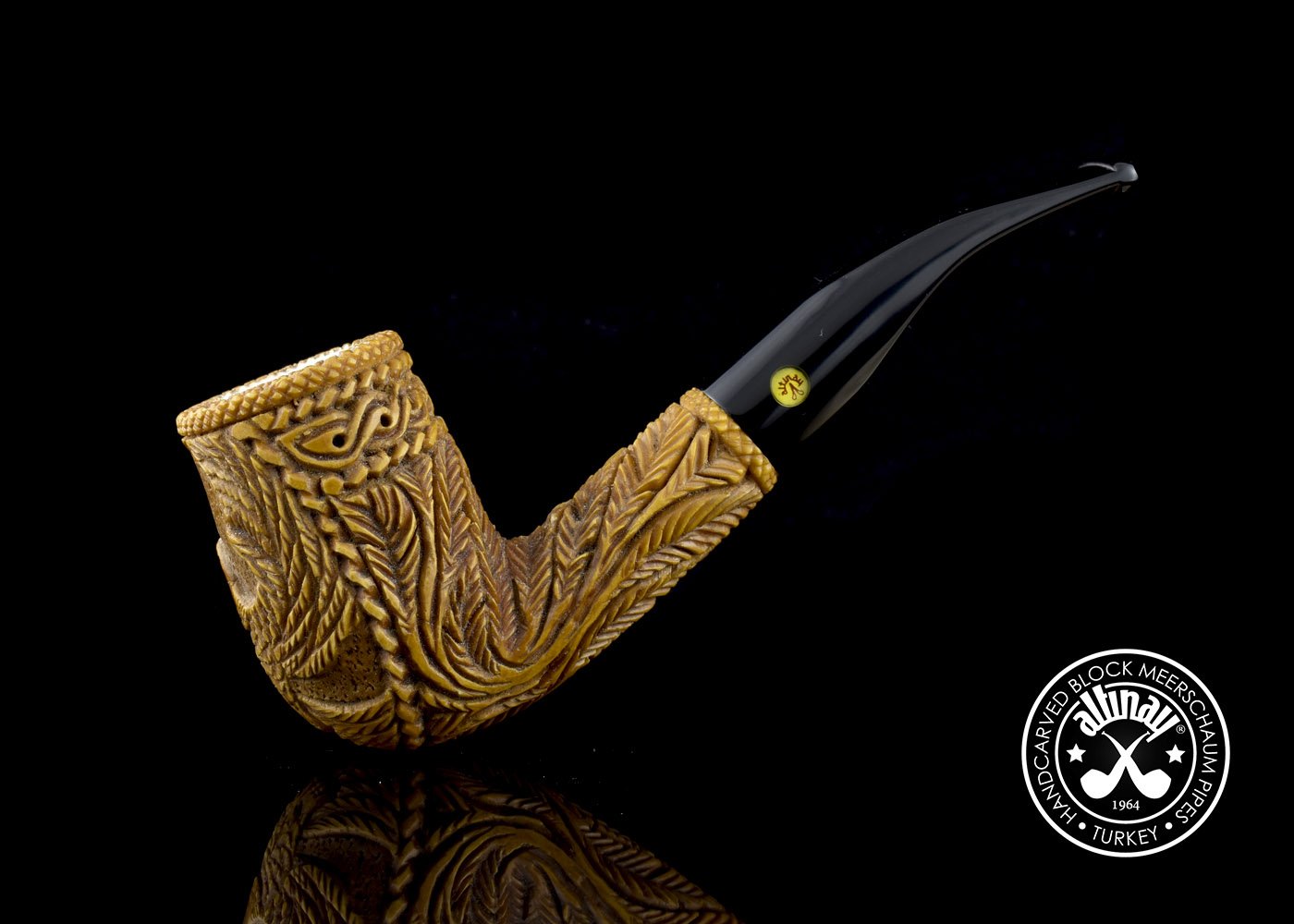 altinay-eagle-s-claw-billiard-tabakpfeife-meerschaum-gebogen image 2