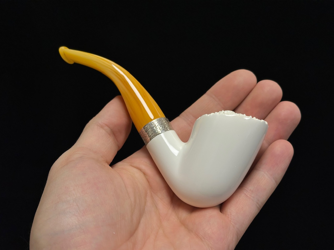 altinay-classic-dublin-meerschaumpfeife-mit-silberband image 4