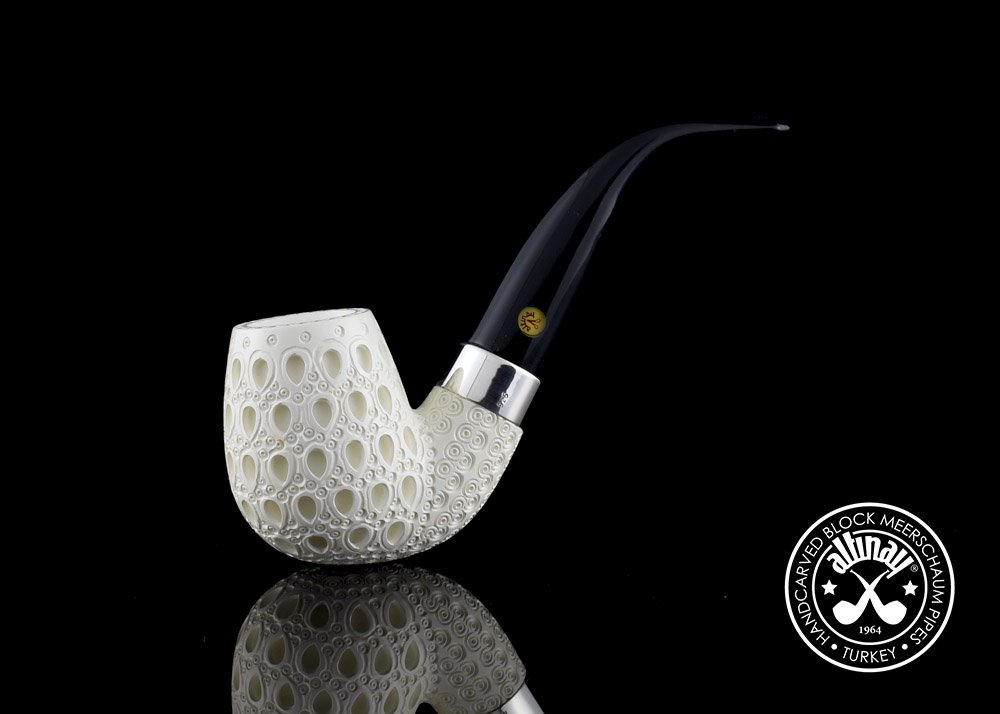 altinay-classic-bent-meerschaumpfeife-gebogen-silberring image 3