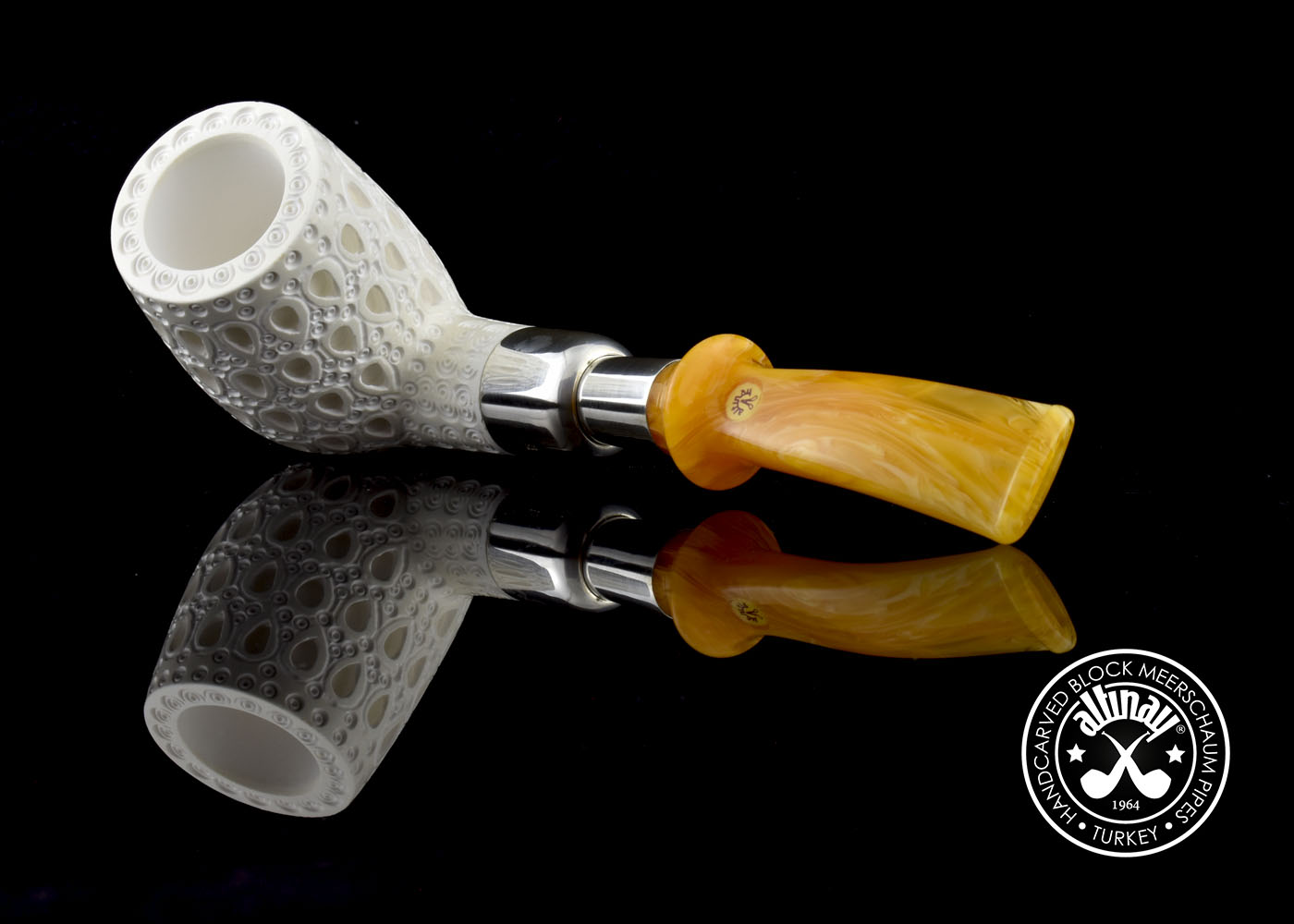 altinay-spigot-billiard-meerschaumpfeife-silber-spigot-3 image 5