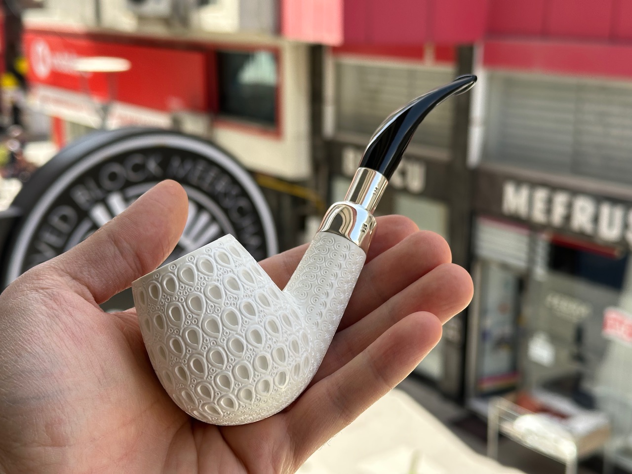 altinay-spigot-xl-brandy-meerschaumpfeife-silber-spigot image 1