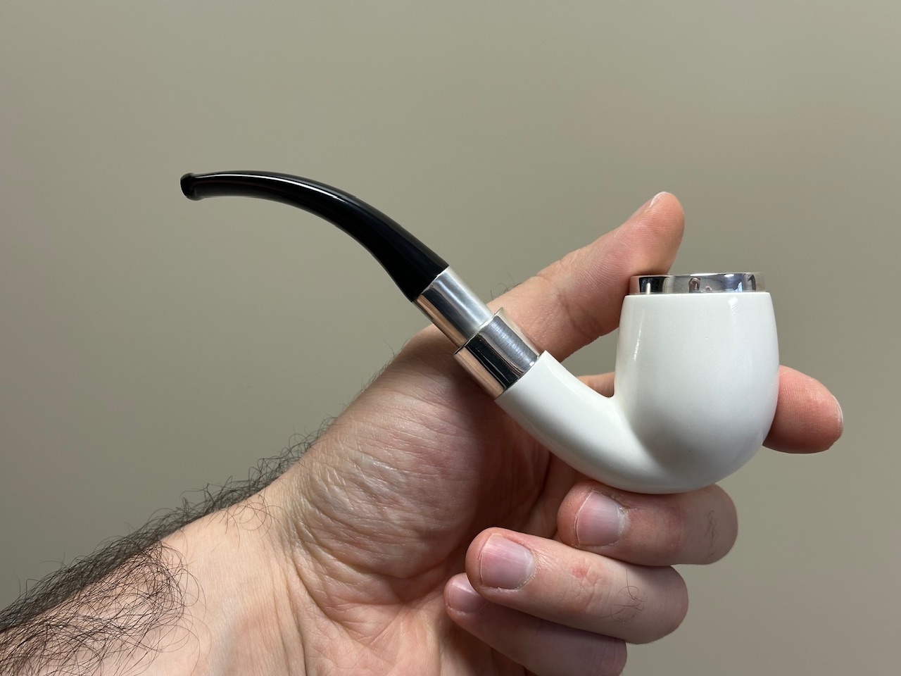 altinay-spigot-egg-meerschaumpfeife-silber-top-silber image 3
