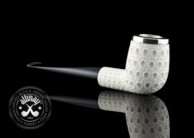 altinay-classic-billiard-meerschaumpfeife-silberkappe-acryl image 1
