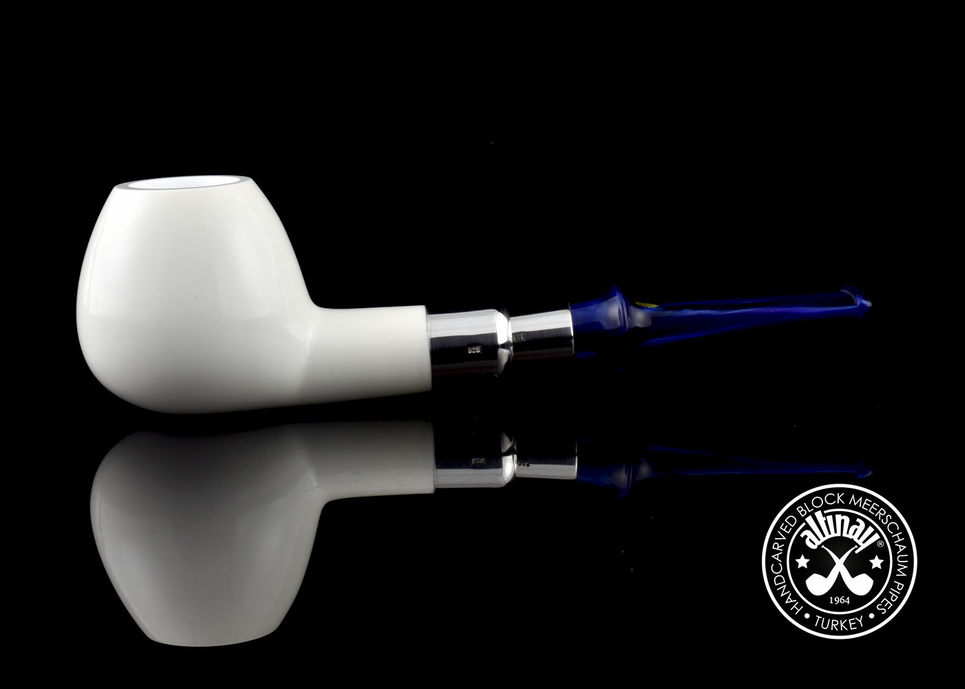 altinay-spigot-apple-meerschaumpfeife-silber-2 image 3