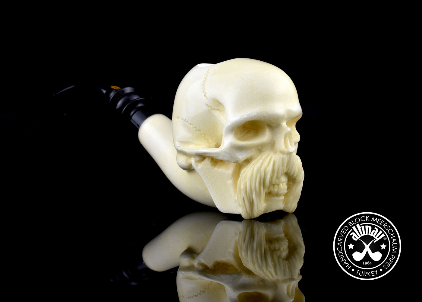 altinay-classic-skull-schnurrbart-meerschaumpfeife-figur image 4