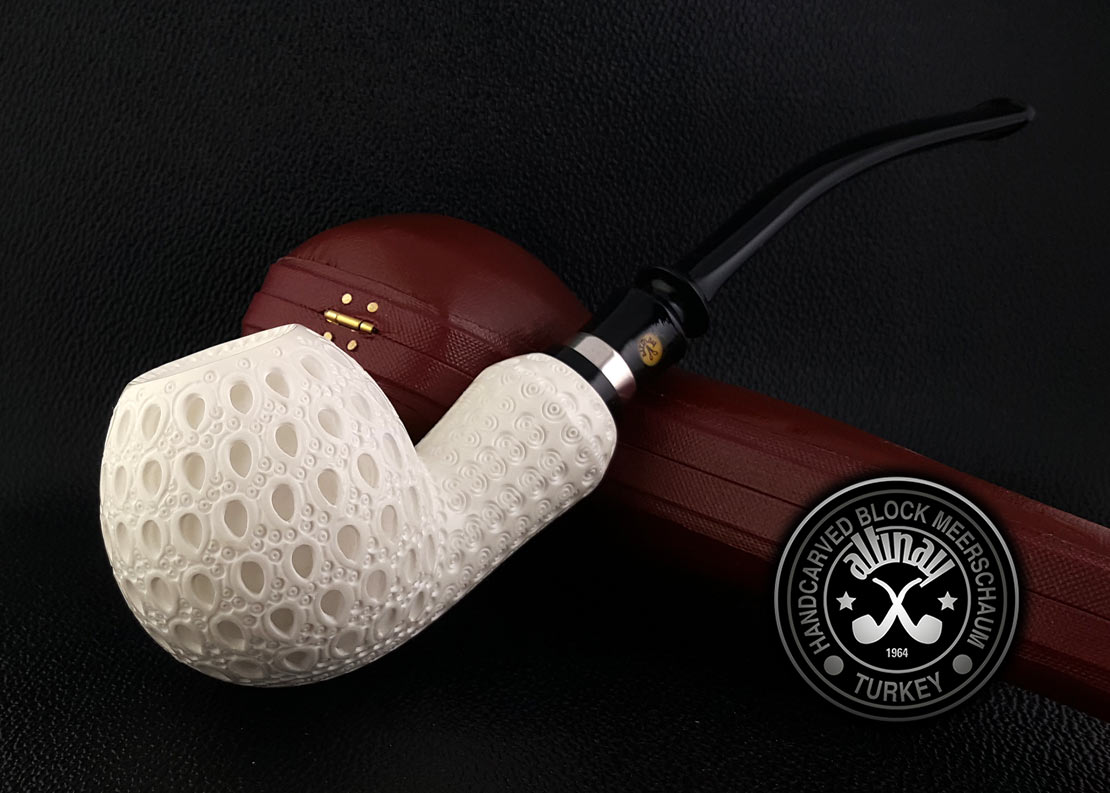 altinay-classic-apple-churchwarden-meerschaumpfeife-silberring image 2