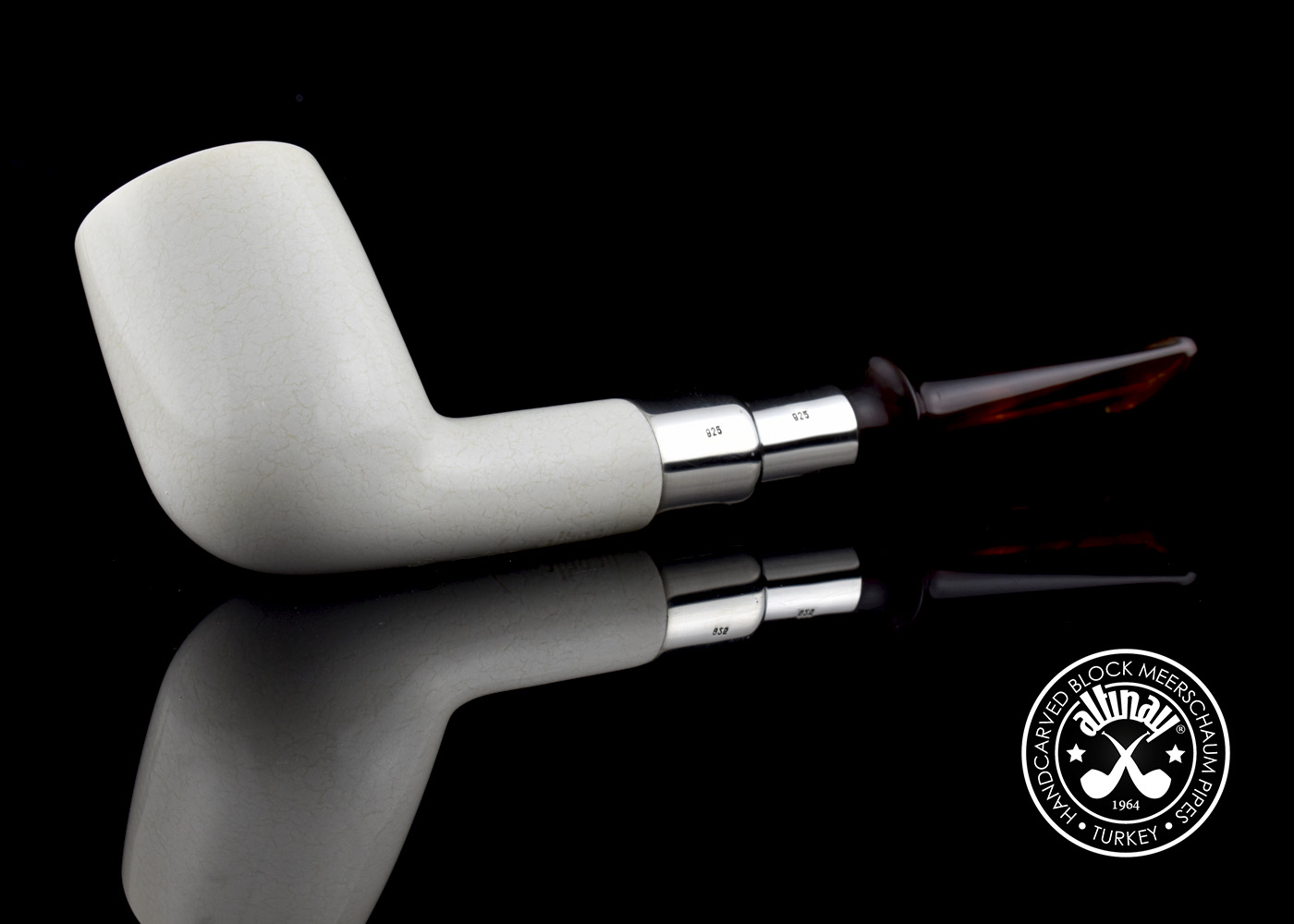 altinay-translucent-billard-meerschaumpfeife-silberspigot image 5
