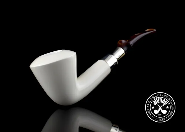 altinay-spigot-dublin-meerschaumpfeife-silberring image 1