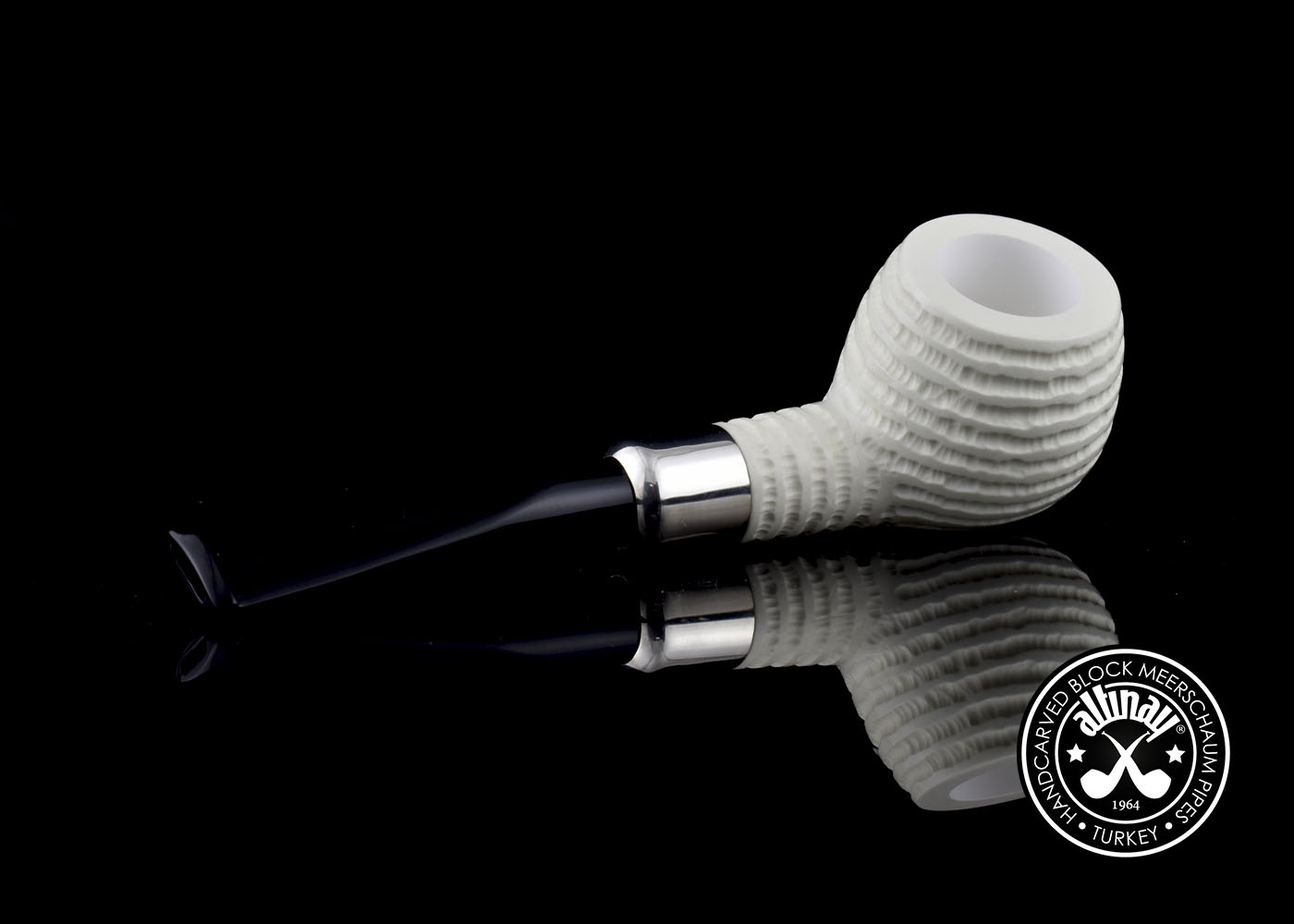 altinay-spigot-army-apple-pfeife-silber-army-meerschaum image 5