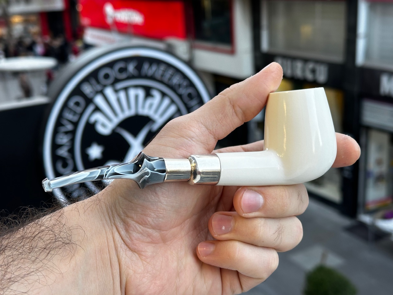 altinay-spigot-billiard-meerschaumpfeife-silber-5 image 3