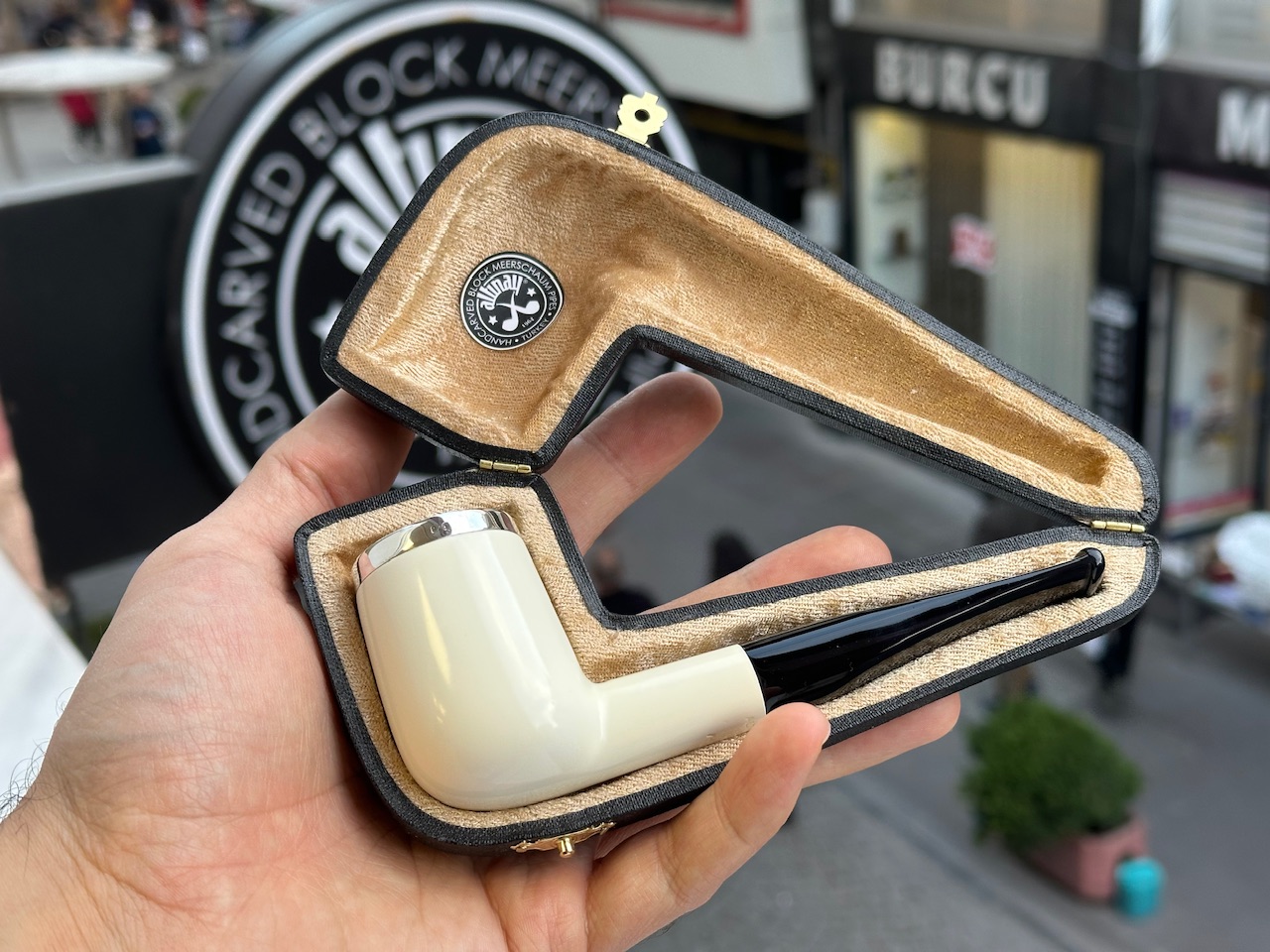 altinay-classic-billiard-meerschaumpfeife-silberkappe image 7