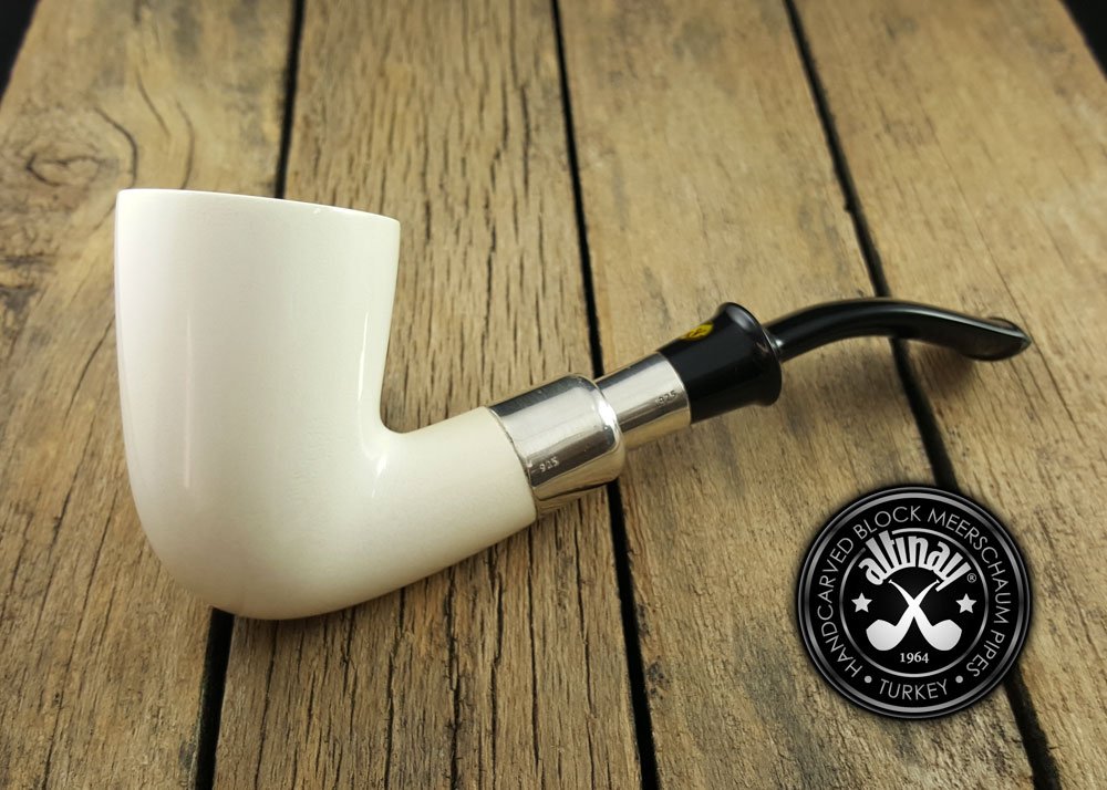 altinay-calabash-silber-spigot-meerschaumpfeife-mit-etui image 2
