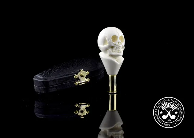 altinay-skull-meerschaum-stopfer-mit-h-lse image 1