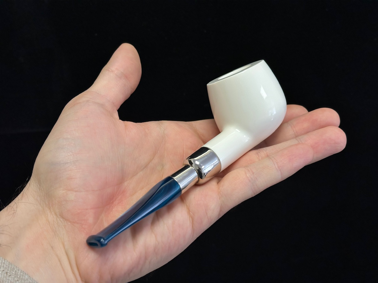 altinay-spigot-apple-meerschaumpfeife-silberring-2 image 2