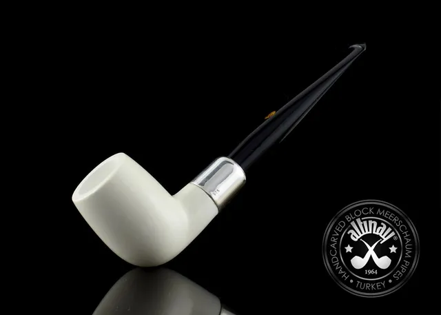 altinay-spigot-army-billiard-meerschaumpfeife-silber-6 image 1