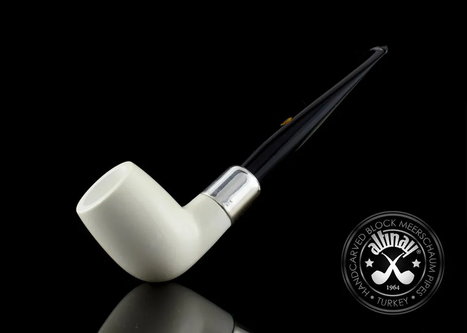 altinay-spigot-army-billiard-meerschaumpfeife-silber-6 image 1