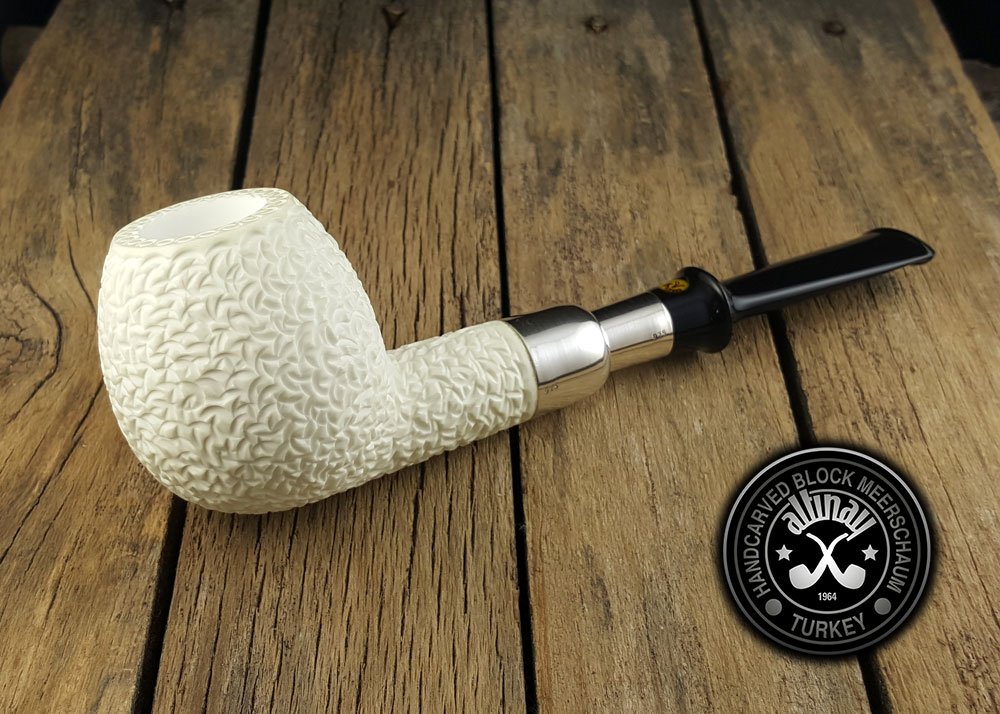 altinay-spigot-army-apple-silver-spigot-meerschaumpfeife-mit-etui image 1