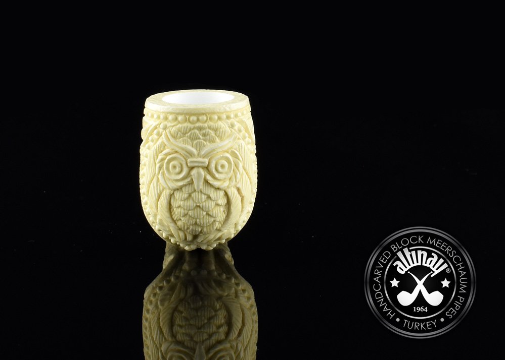 altinay-classic-owl-meerschaumpfeife-halbgebogen-relief image 4