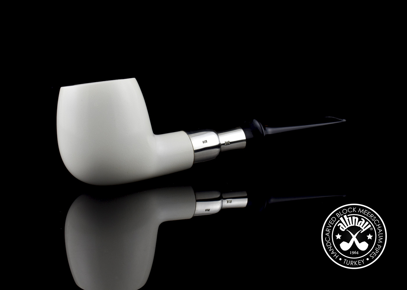 altinay-spigot-army-apple-meerschaumpfeife-silber-spigot-3 image 1