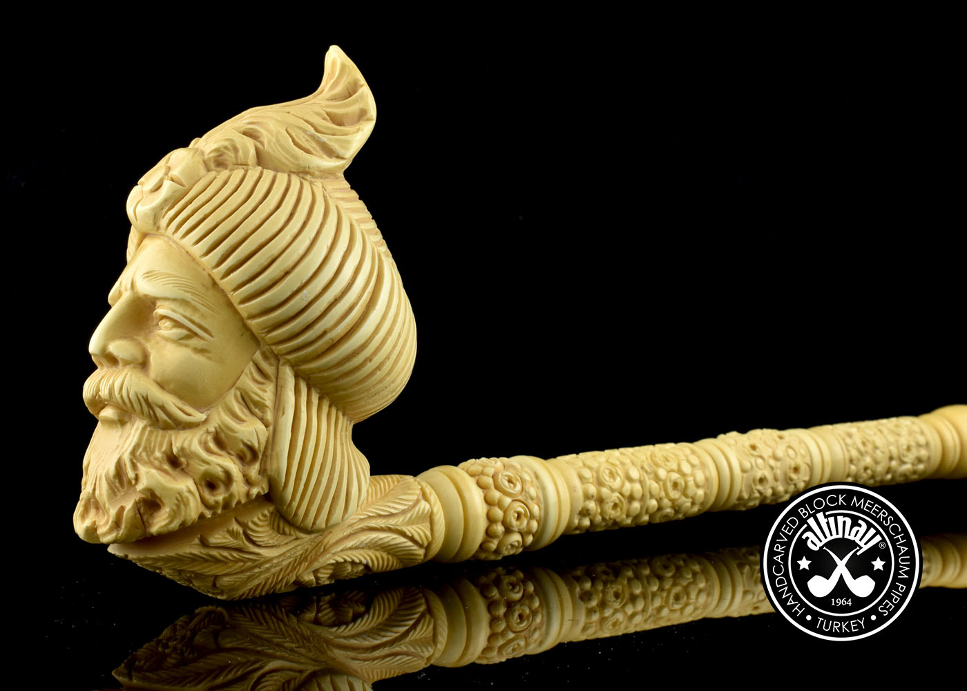 altinay-classic-sultan-saxophone-meerschaumpfeife-natur-handgeschnitzt image 5