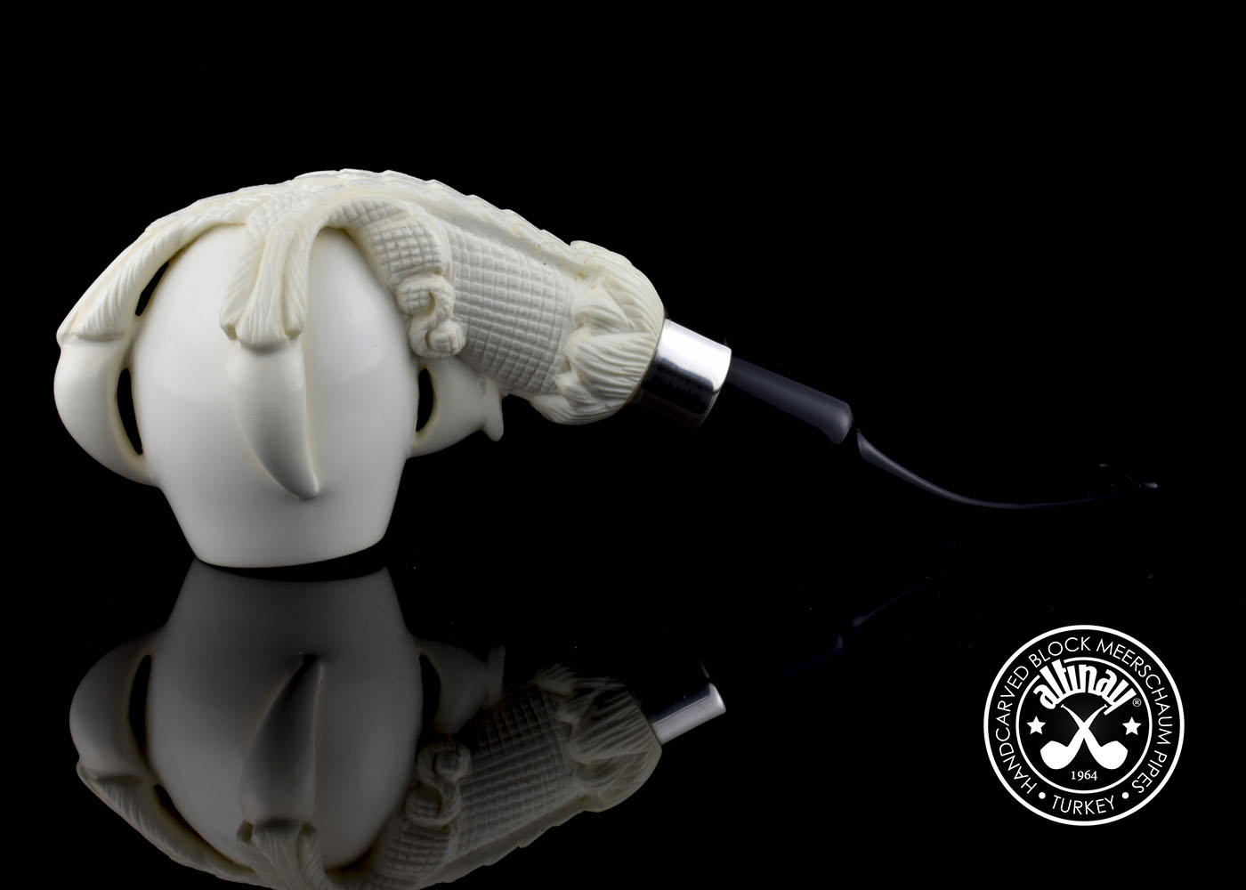altinay-eagle-s-claw-kralle-meerschaumpfeife-silberband image 8