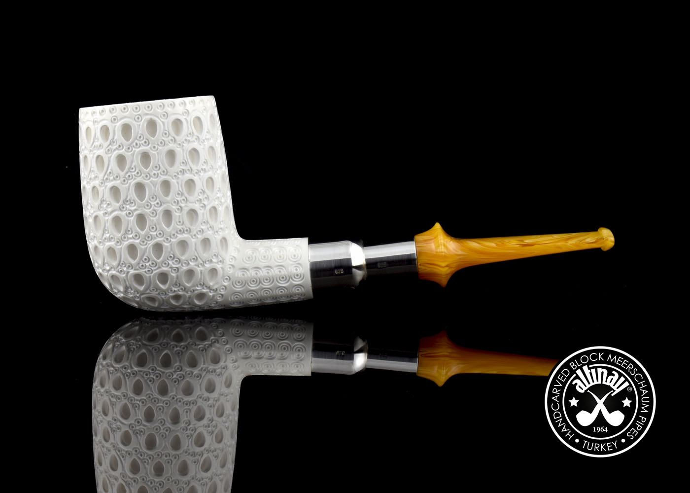 altinay-spigot-meerschaumpfeife-xl-billiard-silber image 3
