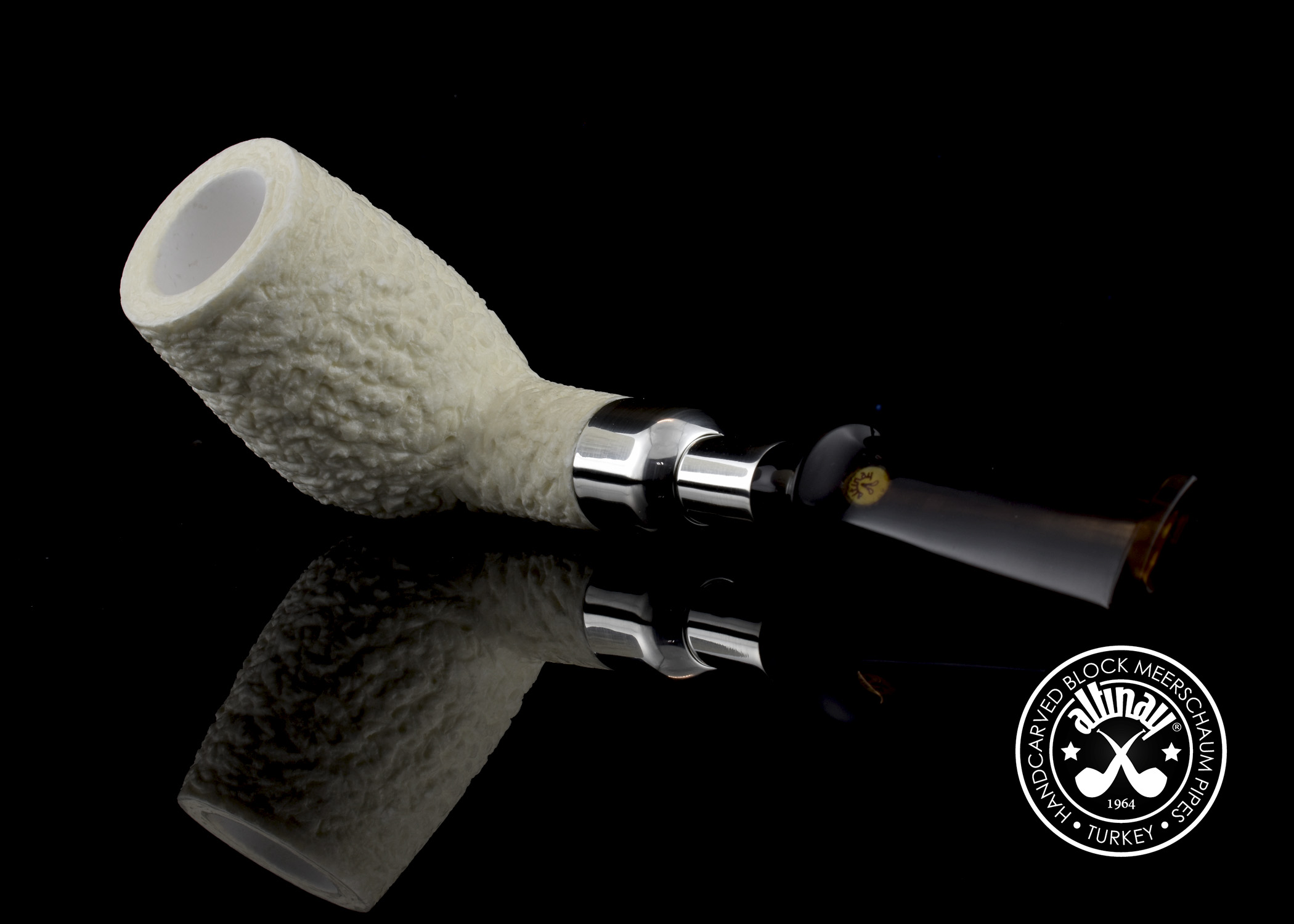 altinay-spigot-billard-meerschaumpfeife-silber-army image 4