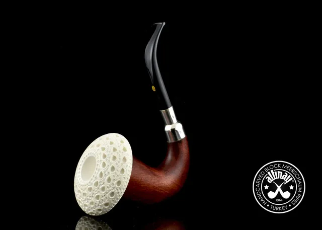 altinay-calabash-okoume-spigot-meerschaumpfeife-m-block-einsatz image 1