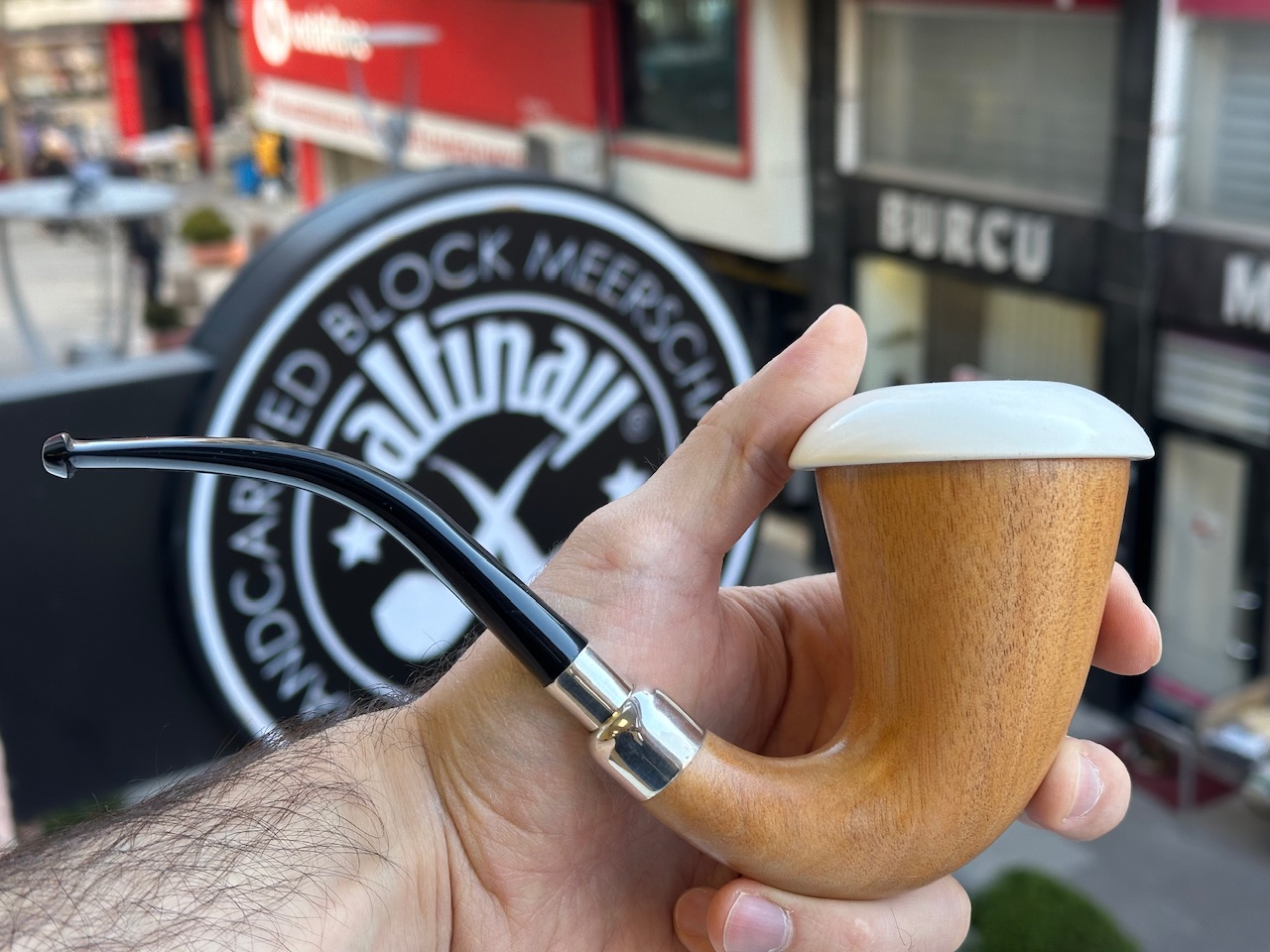 altinay-calabash-xl-meerschaumpfeife-silber-spigot image 3