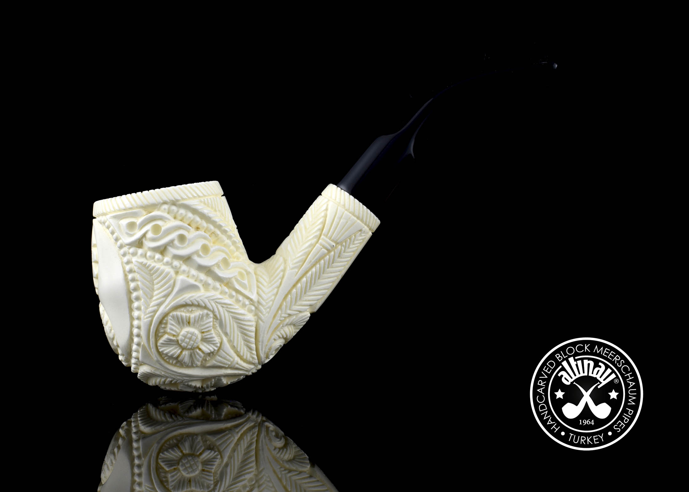 altinay-classic-bent-billiard-meerschaumpfeife-drache-motiv image 4