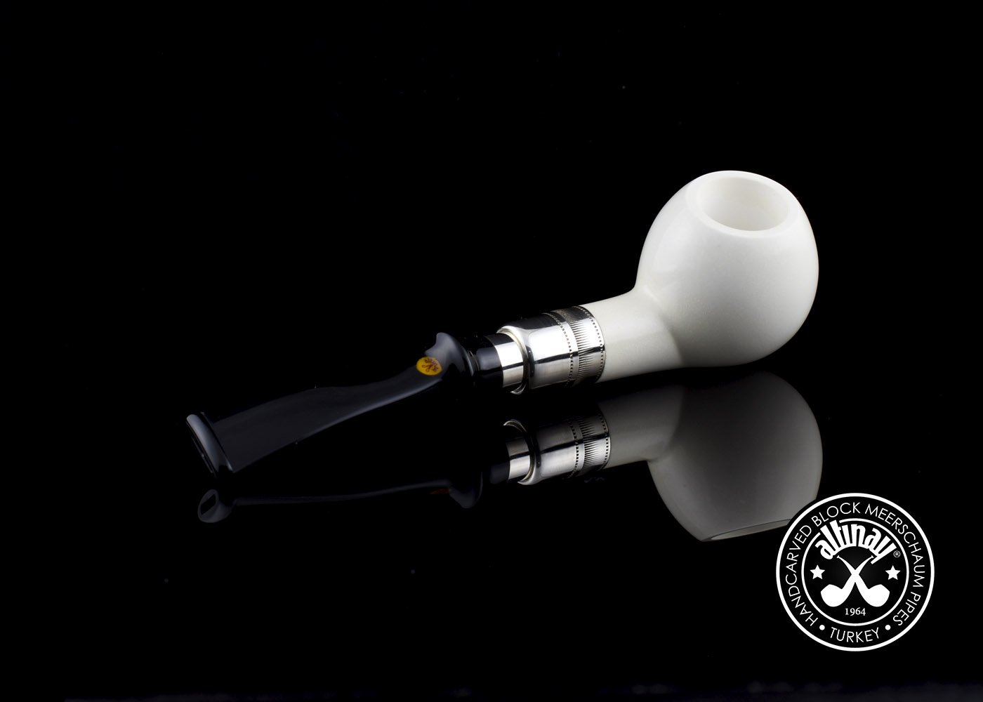 altinay-spigot-diplomat-30534-meerschaumpfeife-silber image 5