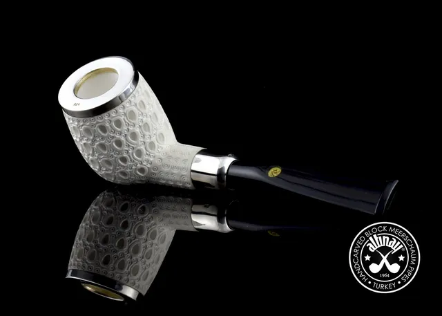 altinay-spigot-army-billiard-meerschaumpfeife-silber-5 image 1