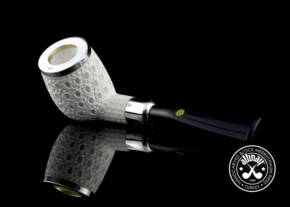 altinay-spigot-army-billiard-meerschaumpfeife-silber-5 image 1