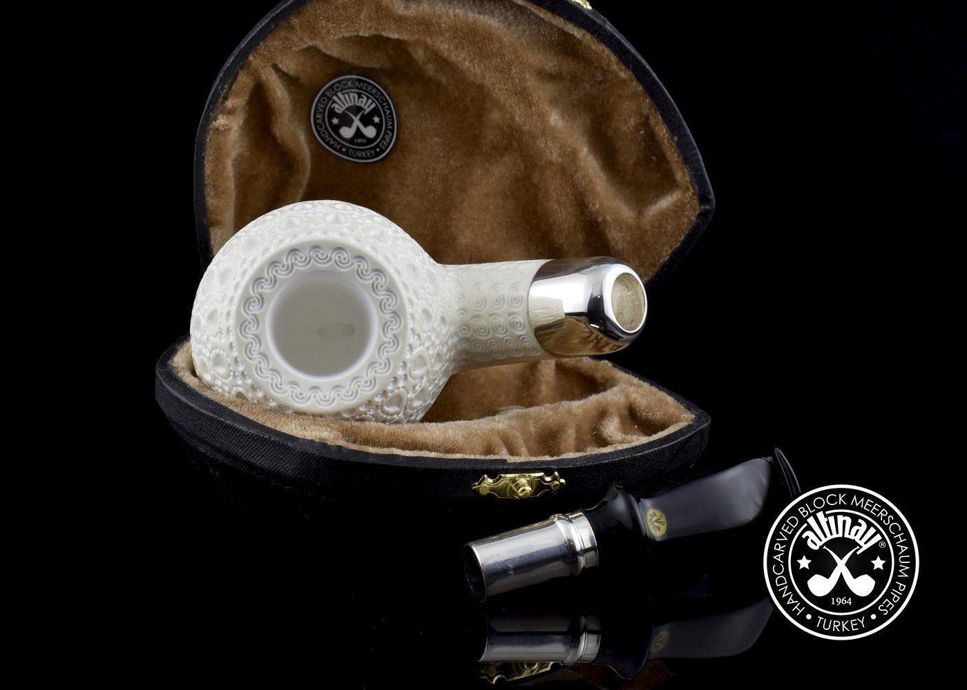 altinay-spigot-bent-apple-meerschaumpfeife-silber-spigot image 7