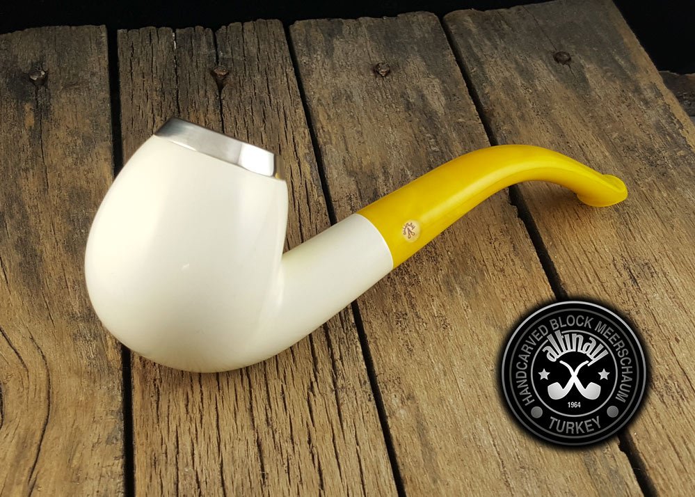 altinay-classic-bent-meerschaumpfeife-silberkappe-etui-2 image 3
