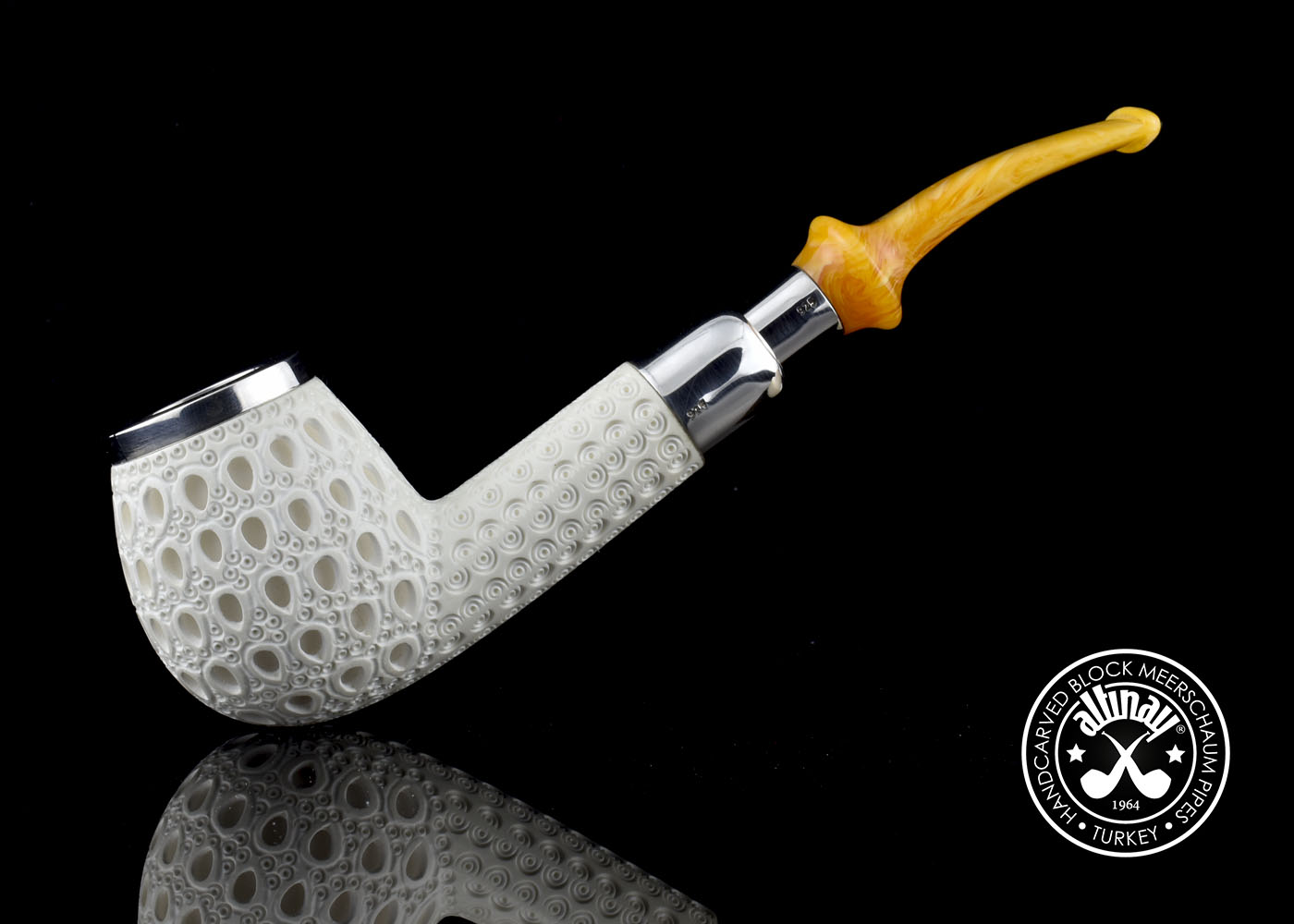altinay-spigot-top-silver-brandy-meerschaumpfeife-silber-2 image 2