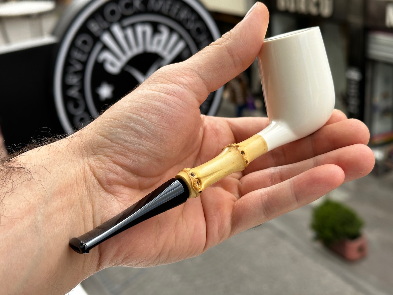 altinay-bamboo-billiard-meerschaumpfeife-bambusholm-natur image 2