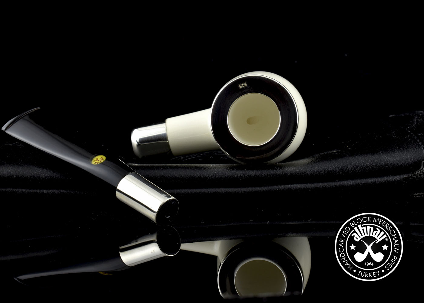 altinay-spigot-meerschaumpfeife-top-silver-billiard image 5