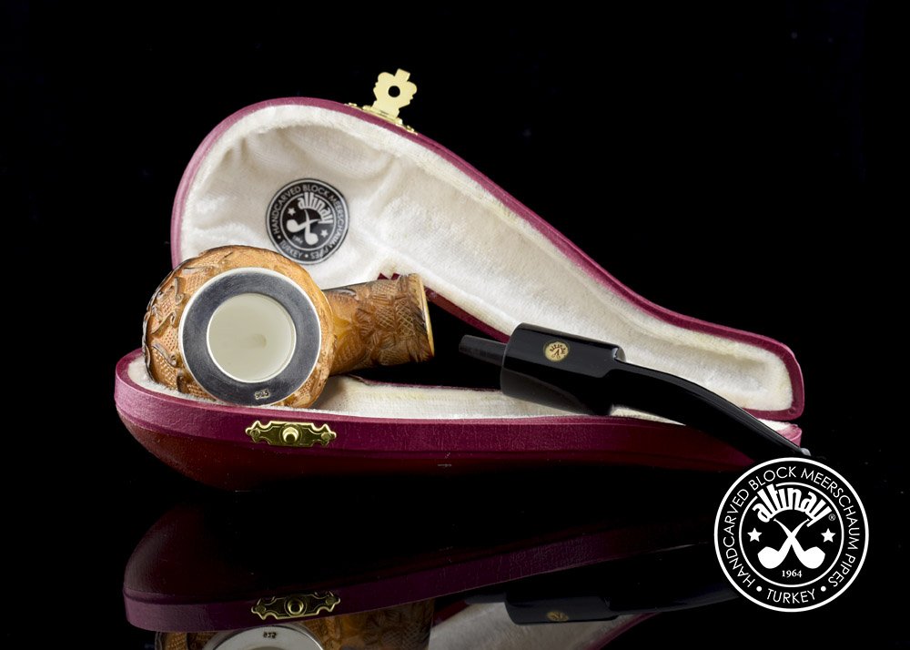 altinay-classic-top-silber-floral-meerschaumpfeife image 6