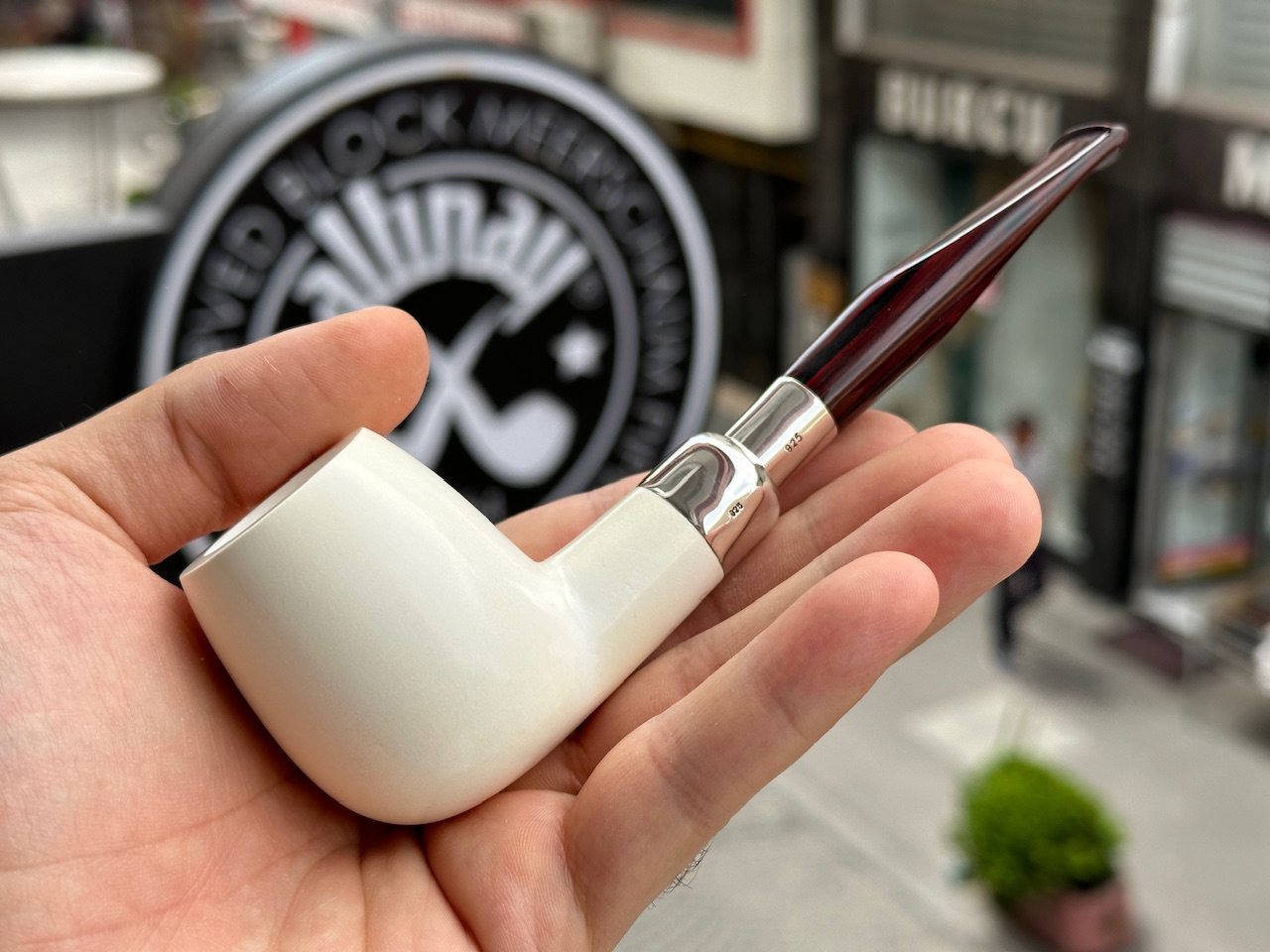 altinay-spigot-billiard-silber-meerschaumpfeife-cumberland image 1