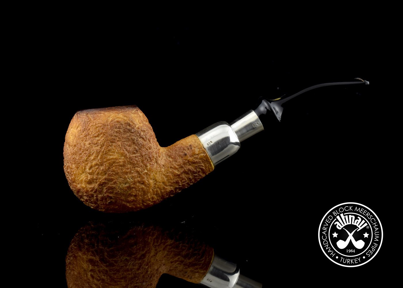 altinay-spigot-apple-meerschaumpfeife-silber image 3
